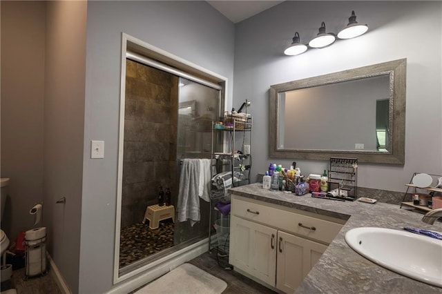 35705 E Rd Mize Rd, Oak Grove, MO 64075 - bathroom featuring vanity and a shower stall