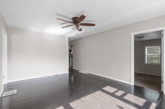 506 Hereford Ave, Independence, MO 64055 - unfurnished room featuring ceiling fan, wood finished floors, and baseboards