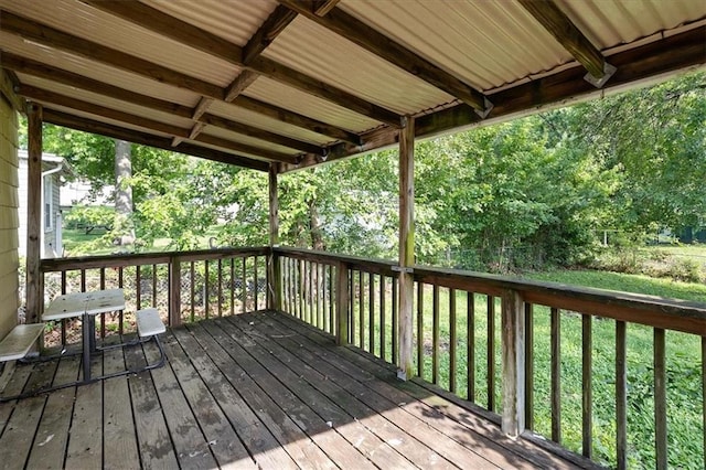 506 Hereford Ave, Independence, MO 64055 - view of wooden deck