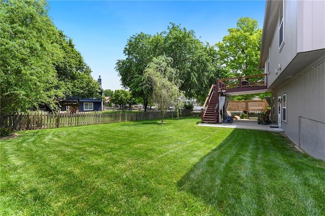 4316 Grand Ave, Leavenworth, KS 66048 - view of yard featuring stairway and a patio