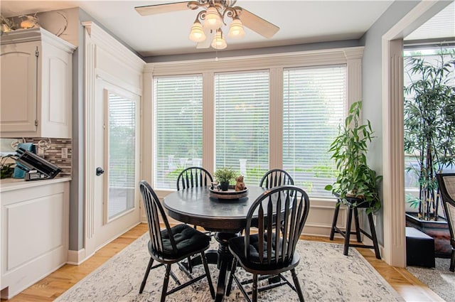 18765 S Alden St, Olathe, KS 66062 - dining room with ceiling fan and healthy amount of natural light