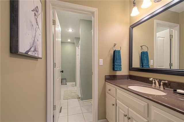 18765 S Alden St, Olathe, KS 66062 - full bathroom featuring tile patterned floors and vanity