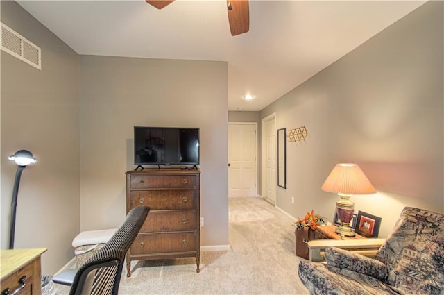18765 S Alden St, Olathe, KS 66062 - office space with a ceiling fan and carpet