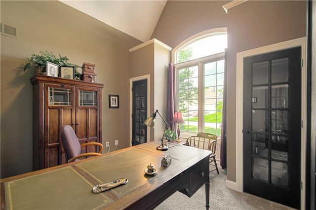 18765 S Alden St, Olathe, KS 66062 - carpeted office with lofted ceiling and baseboards