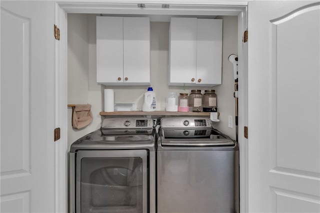 1610 Renea Ct, Kearney, MO 64060 - laundry room with cabinet space and separate washer and dryer