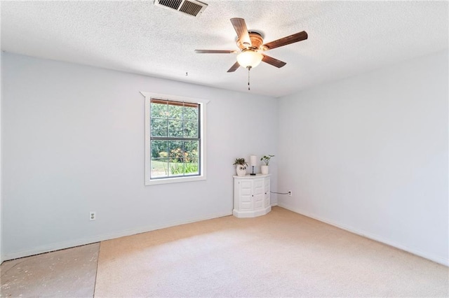 5470 SE Downing Rd, Lathrop, MO 64465 - carpeted empty room with a ceiling fan and a textured ceiling