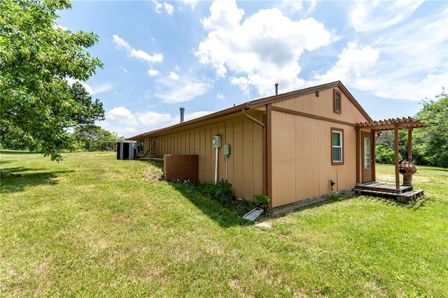 5470 SE Downing Rd, Lathrop, MO 64465 - view of side of property featuring a yard