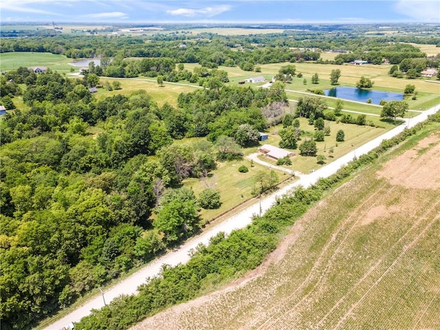 5470 SE Downing Rd, Lathrop, MO 64465 - drone / aerial view of a nearby body of water