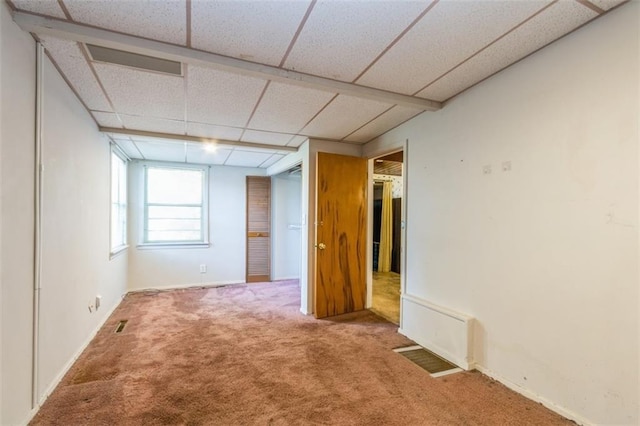 11120 E 35th Ter, Independence, MO 64052 - spare room featuring a drop ceiling and carpet floors