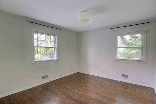 9920 Juniper Ln, Overland Park, KS 66207 - unfurnished room featuring plenty of natural light, wood finished floors, baseboards, and ornamental molding