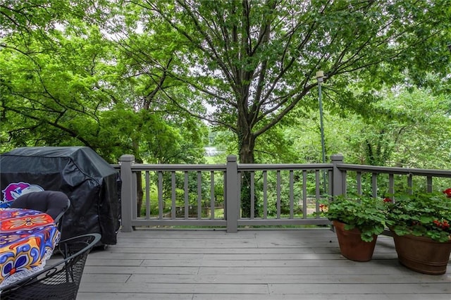 732 W 121st St, Kansas City, MO 64145 - deck with area for grilling