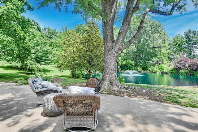 3200 NW 51st Ter, Blue Springs, MO 64015 - view of patio with a water view