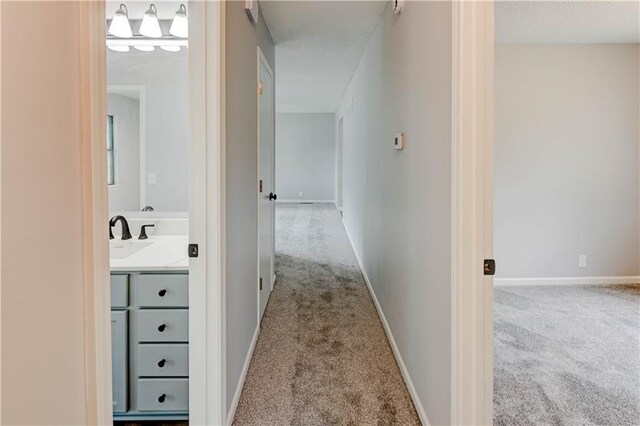 113 SE 250th Rd, Warrensburg, MO 64093 - hallway featuring carpet flooring