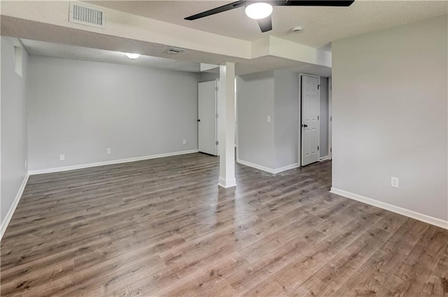 113 SE 250th Rd, Warrensburg, MO 64093 - empty room with a ceiling fan, wood finished floors, and a smoke detector