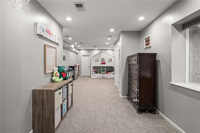 8709 Pine St, Lenexa, KS 66220 - hallway with carpet floors and recessed lighting