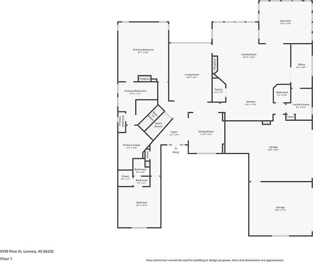 8709 Pine St, Lenexa, KS 66220 - view of home floor plan