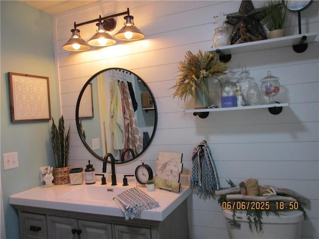 112 Spruce St, Garden City, MO 64747 - bathroom featuring vanity and toilet