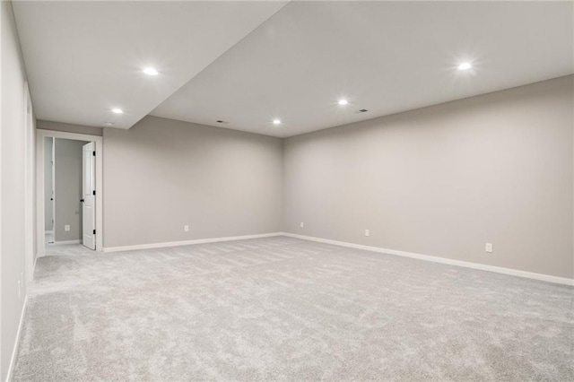 18722 W 169th Ter, Olathe, KS 66062 - unfurnished room with carpet floors, recessed lighting, and baseboards
