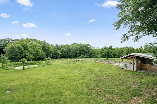 19109 Quinn Rd, Trimble, MO 64492 - view of green lawn with a view of rural / pastoral area and an outbuilding