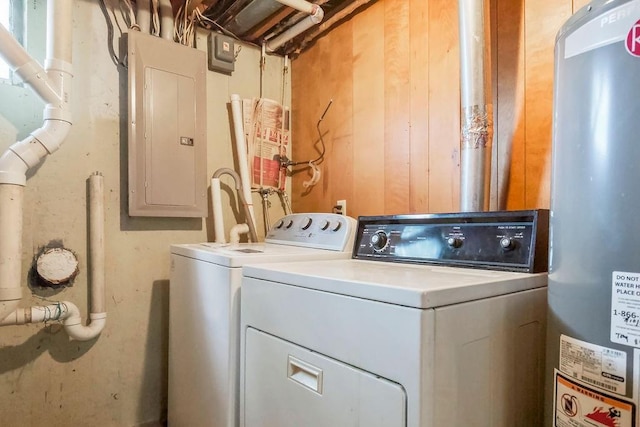 1310 N Leeview Cir, Olathe, KS 66061 - laundry area featuring water heater and electric panel