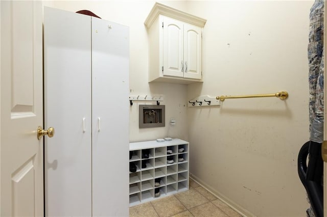 6501 N National Dr, Parkville, MO 64152 - bathroom with baseboards and tile patterned flooring