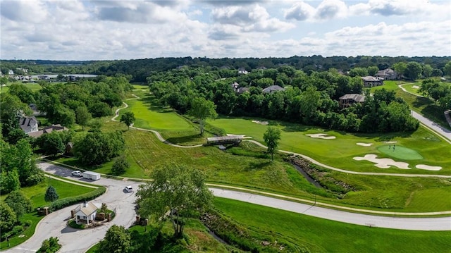 6501 N National Dr, Parkville, MO 64152 - aerial view of property's location featuring a golf course and a tree filled landscape