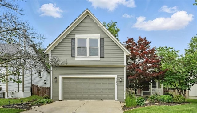 14876 S Summit St, Olathe, KS 66062 - traditional home with concrete driveway and an attached garage