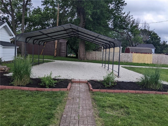 203 W 4th St, Holden, MO 64040 - view of yard with a carport