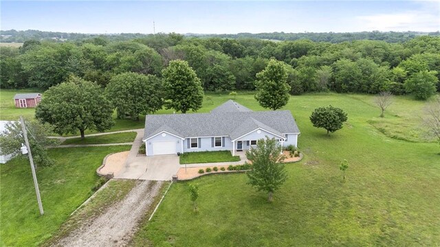 25549 Chieftain Rd, Lawrence, KS 66044 - view from above of property