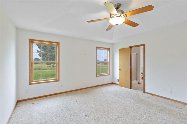 25549 Chieftain Rd, Lawrence, KS 66044 - empty room with carpet flooring, baseboards, and a ceiling fan