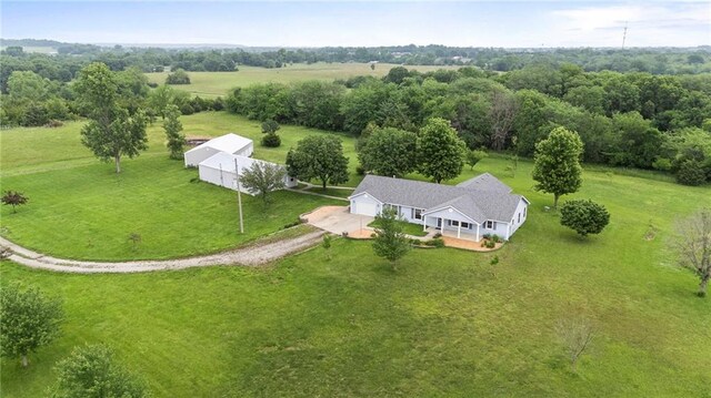 25549 Chieftain Rd, Lawrence, KS 66044 - overview of rural landscape