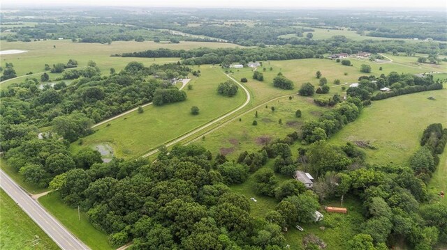 25549 Chieftain Rd, Lawrence, KS 66044 - aerial overview of property's location featuring rural landscape