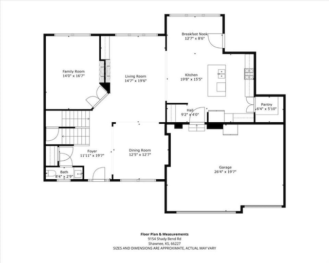 9154 Shady Bend Rd, Lenexa, KS 66227 - view of home floor plan