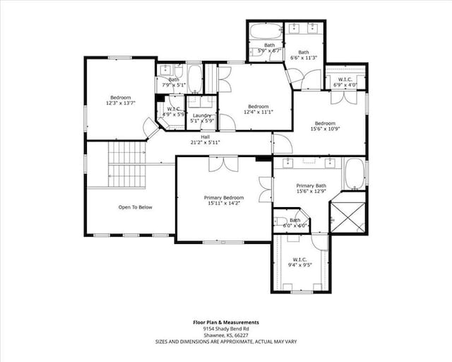9154 Shady Bend Rd, Lenexa, KS 66227 - view of room layout