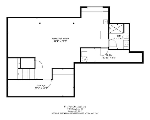 9154 Shady Bend Rd, Lenexa, KS 66227 - view of floor plan / room layout