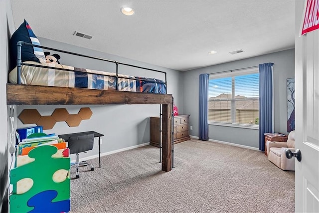 17746 W 165th Pl, Olathe, KS 66062 - carpeted bedroom featuring a textured ceiling and recessed lighting