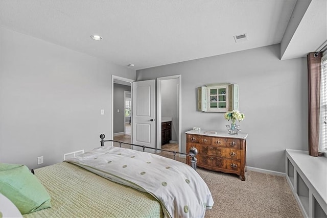 17746 W 165th Pl, Olathe, KS 66062 - carpeted bedroom featuring recessed lighting and ensuite bathroom