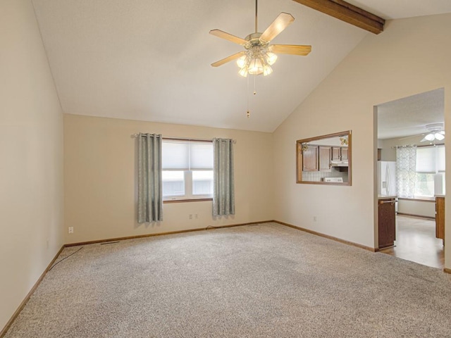 17928 E Whitney Rd, Independence, MO 64057 - carpeted spare room with ceiling fan and healthy amount of natural light