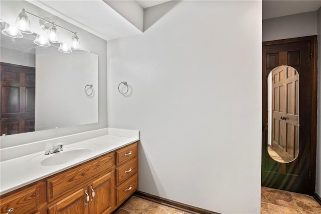 2207 N 154th Ter, Basehor, KS 66007 - bathroom with vanity and stone finish flooring
