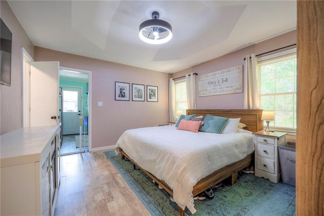 5603 Cody St, Shawnee, KS 66203 - bedroom with light wood finished floors and baseboards