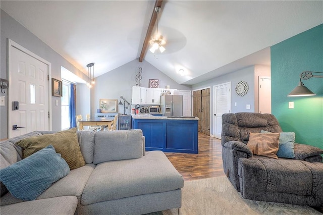 5603 Cody St, Shawnee, KS 66203 - living area featuring wood finished floors and a ceiling fan