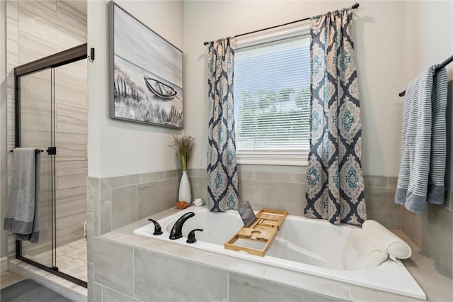 1402 NW Red Oak Ct, Grain Valley, MO 64029 - bathroom with a bath and a shower stall
