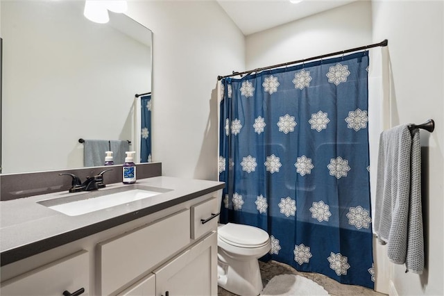 1402 NW Red Oak Ct, Grain Valley, MO 64029 - bathroom featuring vanity and a shower with curtain