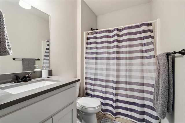 1402 NW Red Oak Ct, Grain Valley, MO 64029 - bathroom featuring vanity and curtained shower