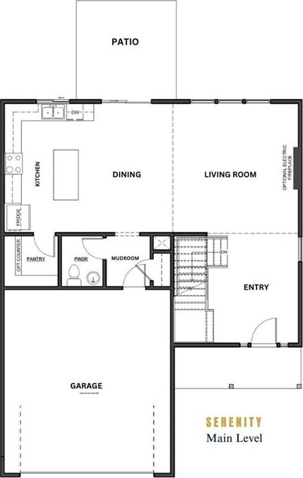 1913 SW Hightown Dr, Lees Summit, MO 64082 - home floor plan