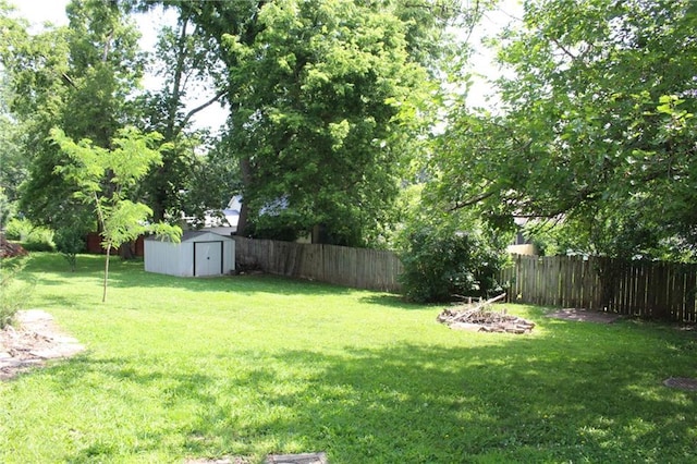 421 N Nettleton Ave, Bonner Springs, KS 66012 - fenced backyard featuring a storage unit