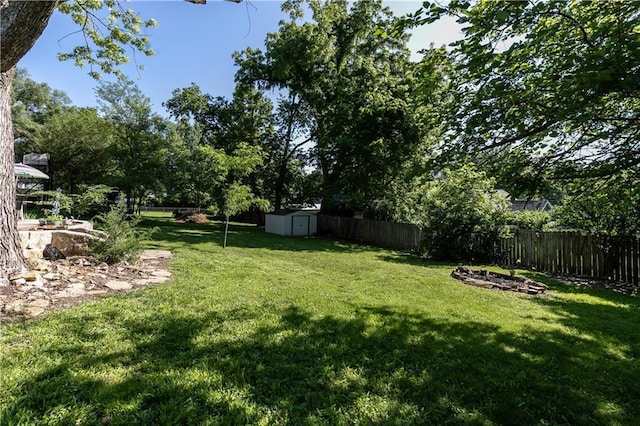 421 N Nettleton Ave, Bonner Springs, KS 66012 - fenced backyard featuring a storage shed