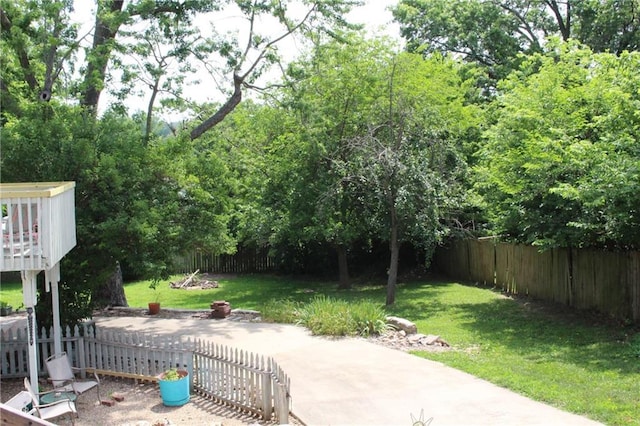 421 N Nettleton Ave, Bonner Springs, KS 66012 - fenced backyard featuring a patio area