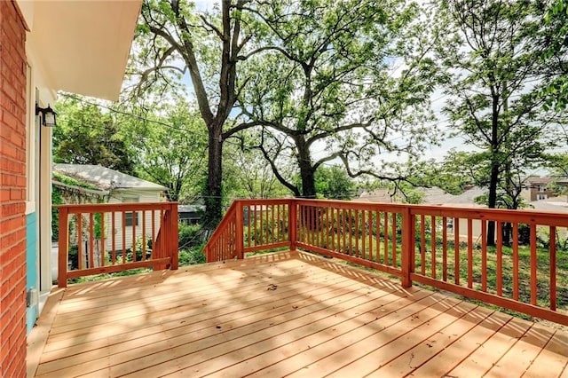 3521 Windsor Ave, Kansas City, MO 64123 - view of wooden terrace