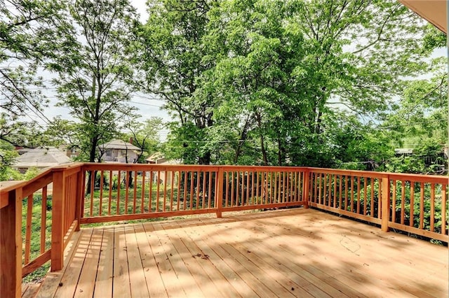 3521 Windsor Ave, Kansas City, MO 64123 - view of wooden terrace